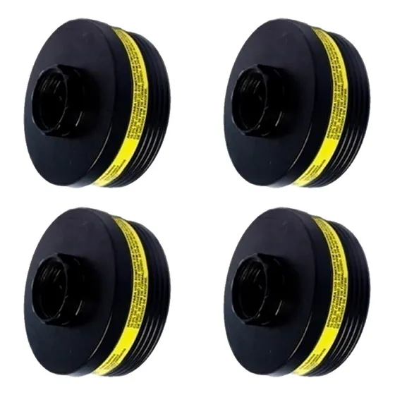 Kit 4 Filtros Químico Cmc-1 Vapores Orgânicos E Gases Ácidos