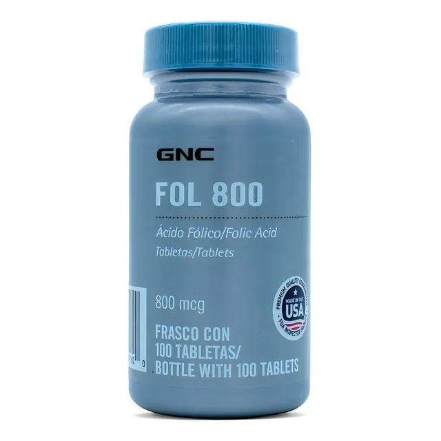 Gnc Ácido Fólico 800 Mcg