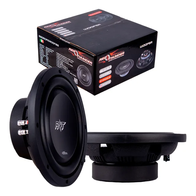 Subwoofer Plano 10  Doble Bobina Red Thunder 2+2 Ohms