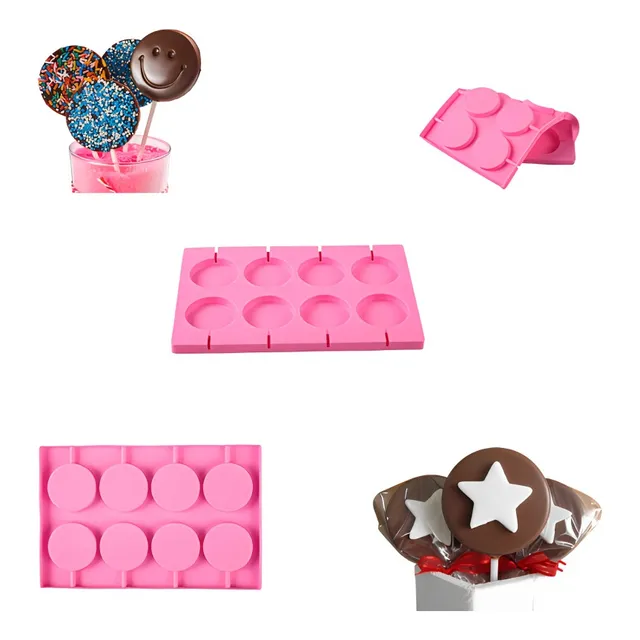 Forma De Silicone Molde De Pirulito Artesanal Confeitaria 