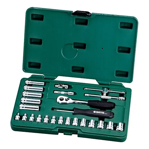 Juego Copas 1/4  6 Puntas Altas Y Bajas 25 Piezas