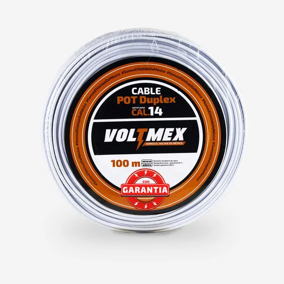Cable Pot Duplex Calibre 14 Bimetálico 100 Metros