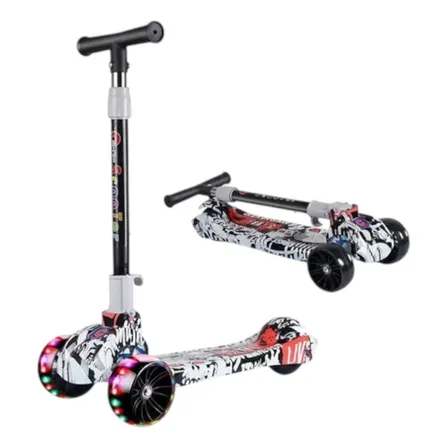 Scooter,patineta, Monopatín, Aluminio, 4 Ruedas Esqualizable