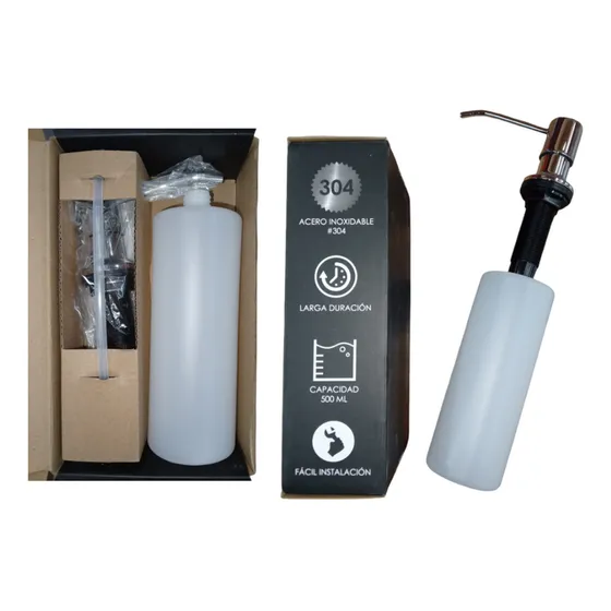 Bari Dispensador De Jabon De Acero Inoxidable Cromado