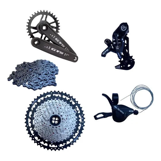 Kit Relação Transmissão Gts 12v K7 Pedivela Fixo S/cubo