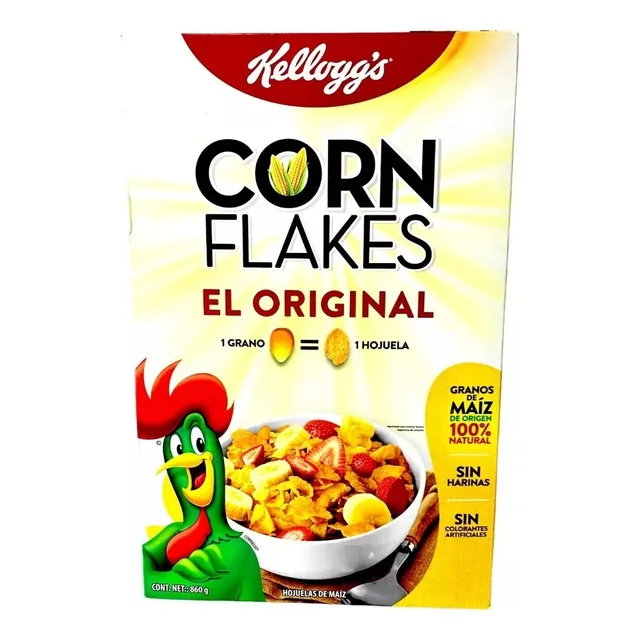 Caja Grande Cereal Corn Flakes Original 860g Kellogg's