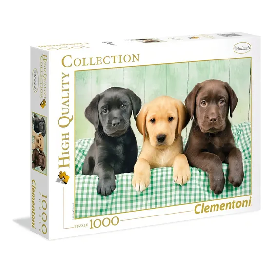 Rompecabeza Puzzle Three Labs Perros X 1000 Clementoni Full