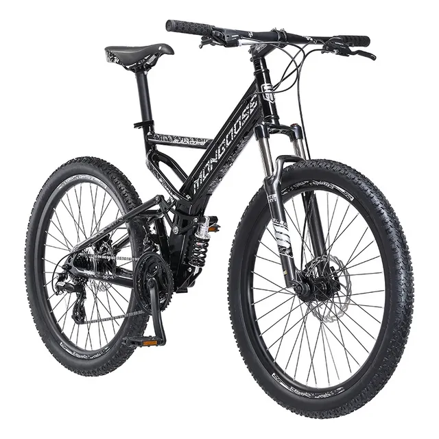 Mongoose Mountain Bike Blackcomb Bicicleta De Montaña Hombre Negro 21 "