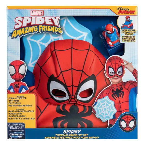 Marvel Spiderman Caja De Disfraces Para Niños Pequeños 
