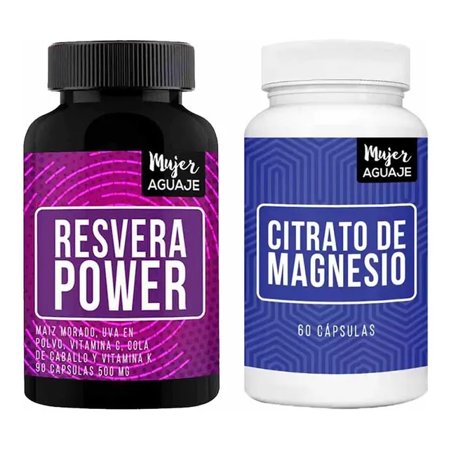 Resvera Power Cápsulas + Citrato De Magnesio Cápsulas