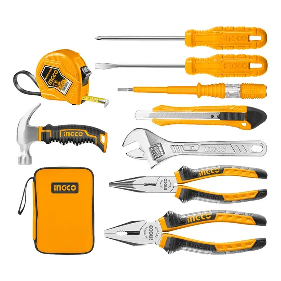 Set 9 Herramientas De Mano C Estuche Ingco Hkth10809 Pg