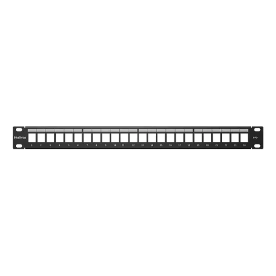 Patch Panel Descarregado 24 Portas Ppd 24 - Intelbras