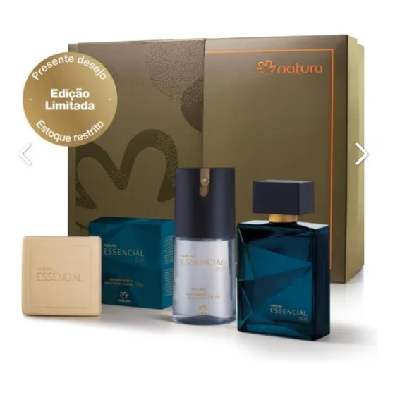 Kit Essencial Oud Masculino Com Perfume +dois Itens
