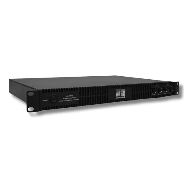 Amplificador Profesional De 4 Canales Musysic - 2x9600 Va...