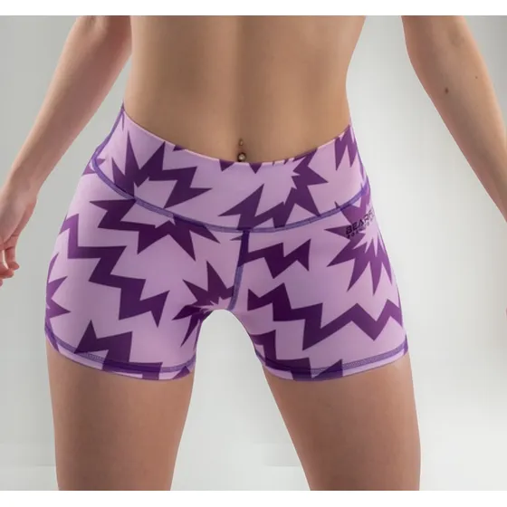 Calza Corta Minishort Short Bearfit Cala Purple Crossfit