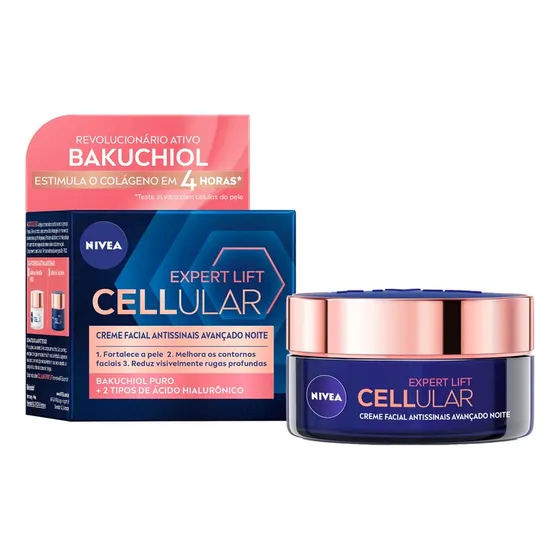 Creme Facial Cellular Expert Antissinais Noite 50ml Nivea Tipo de pele Todo tipo de pele
