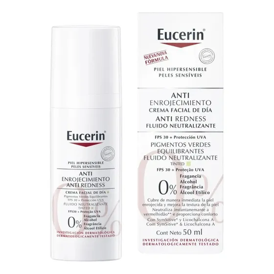 Eucerin Crema Facial Antienrojecimiento De Día Fps25 Rojeces Tipo de piel Sensible