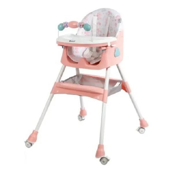 Silla Mesa Comedor De Bebe 2 Niveles, Juguete,ruedas Nueva