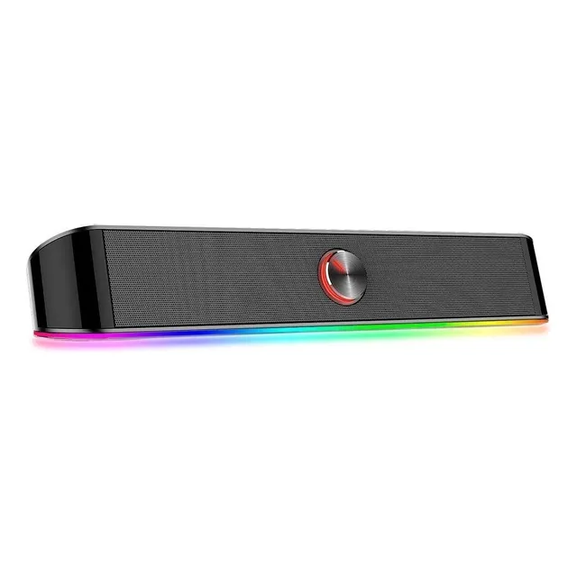 Soundbar Gamer Redragon Adiemus 6w Rms Rgb Preto Preto