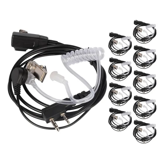 // Fone De Ouvido De 10 Unidades Para Baofeng Para Rádio