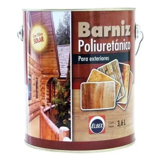 Barniz Poliuretano C/ Filtro Solar 4 Lts- Exterior Elbex