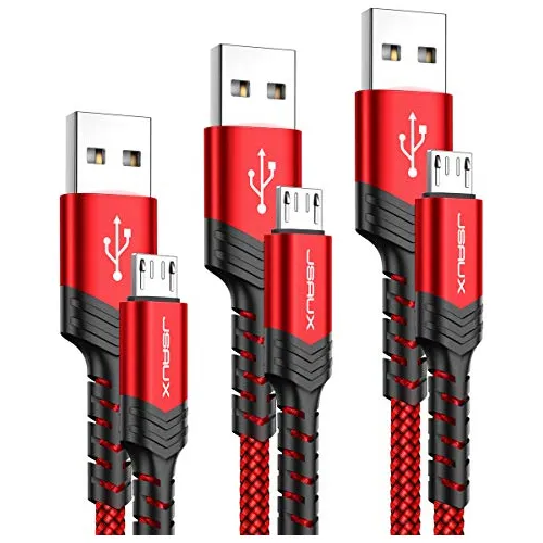 Cable De Carga Micro Usb, Jsaux (3-pack 7h490