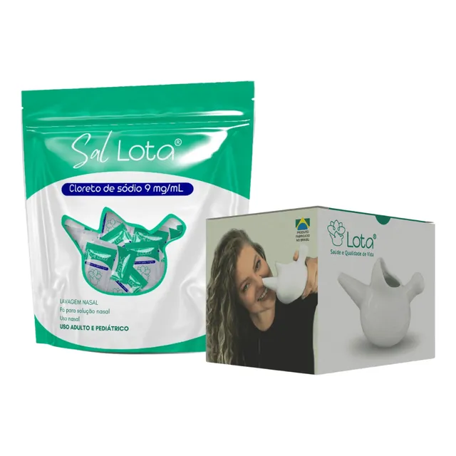 Kit Lota Clean Limpeza Nasal Alto Volume