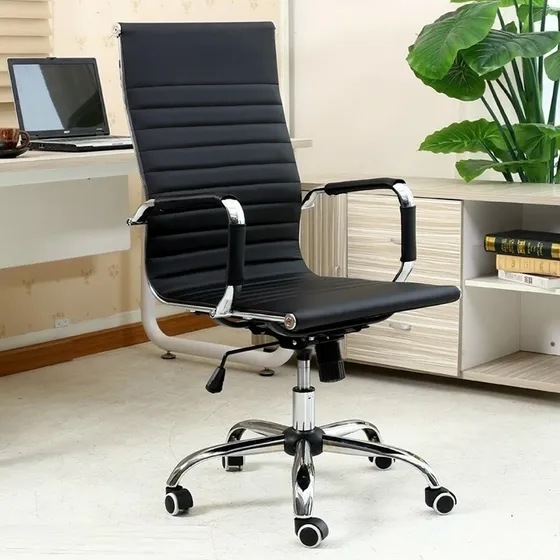 Silla Ejecutiva Oficina Escritorio Respaldo Alto Eco Cuero