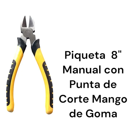 Piqueta 8  Manual Punta De Corte Mango De Goma