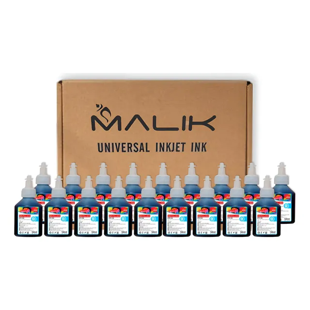 Embalaje 20 Botellas Tinta Universal Cyan Light 100 Ml C/u