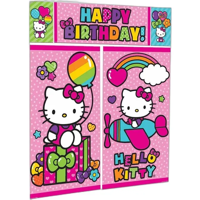 Hello Kitty Rainbow Scene Setters Kit De Decoracion De Pare