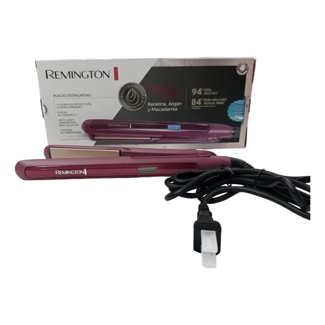 Plancha Remington Aguacate Y Macadamia Shine Therapy Gruesa