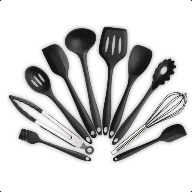 Conjunto Utensílios Profissional 10 Peças Cozinha Silicone Conjunto Utensílios Profissional 10 Peças Cozinha Silicone