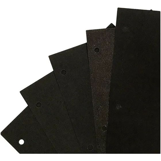 Repuesto Numero 6 Dibujo Pack X 5 Hojas Negras