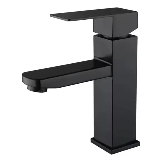 Canilla Grifería Monocomando Para Baño Negro Mate