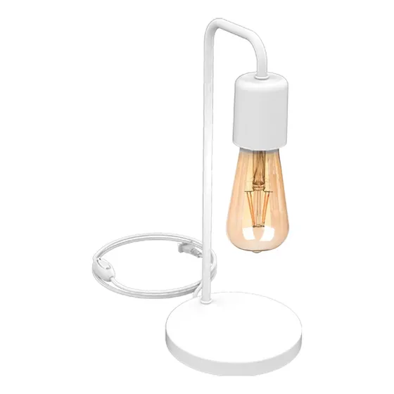 Lampara Mesa De Luz Velador Escritorio + Foco Led Vintage 
