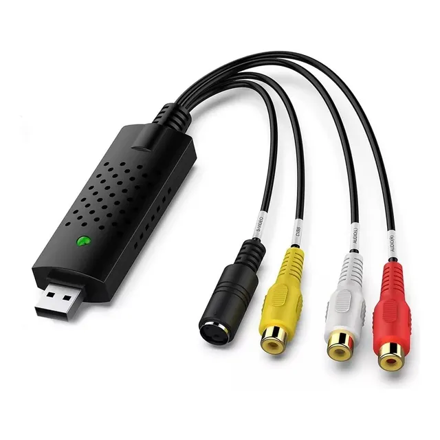 Tarjeta Captura Rca A Usb Convertidor Vhs Vcr A Digital Dvd