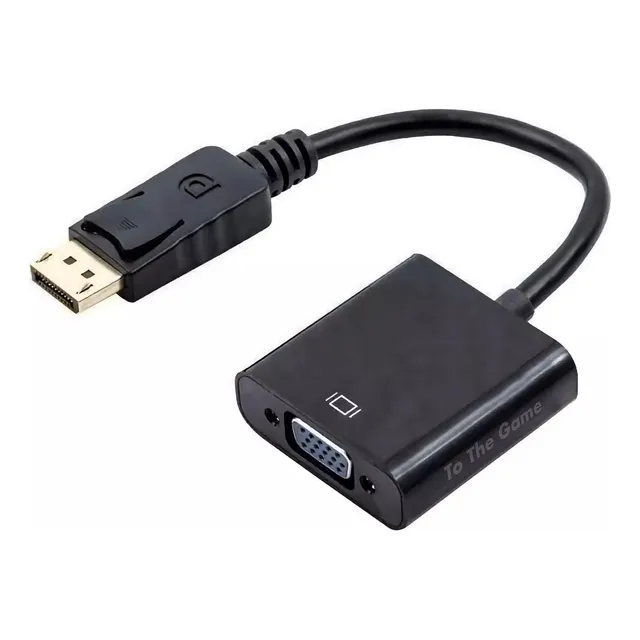 Adaptador Display Port A Vga Displayport Cable Conversor 4k