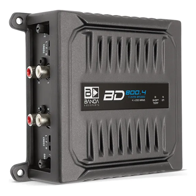 Módulo Banda Bd800w Amplificador 800.4 4 Canais 2 Ohms Cor P