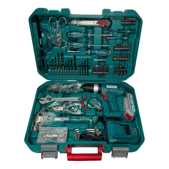 Kit De Herramientas Con Taladro Inalámbrico165 Piezas Total