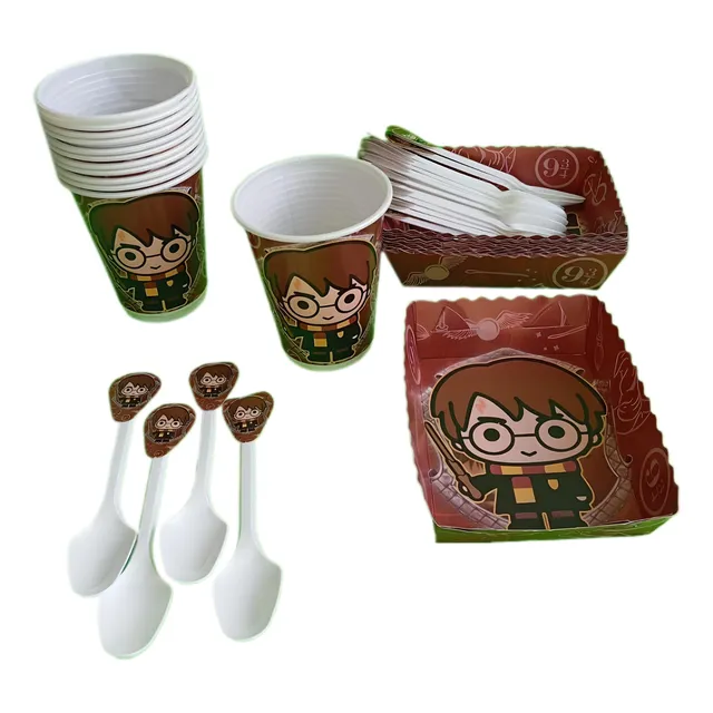 Kit Decoracion Harry Potter Descartables 24invit Leer Descri
