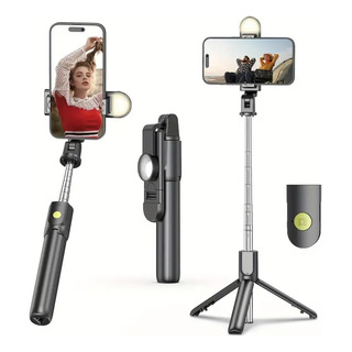 Palo Selfie Trípode Con Luz Selfie Stick Bluetooth Remoto 1m Palo Selfie Trípode Con Luz Selfie Stick Bluetooth Remoto 1m