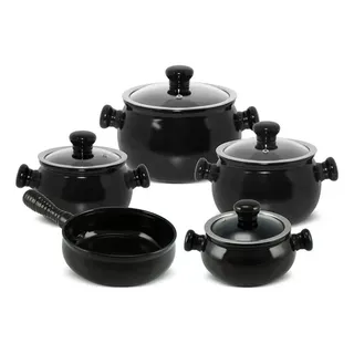 Conjunto Premiere Joy 5 Peças Preto Ceraflame Conjunto Premiere Joy 5 Peças Preto Ceraflame