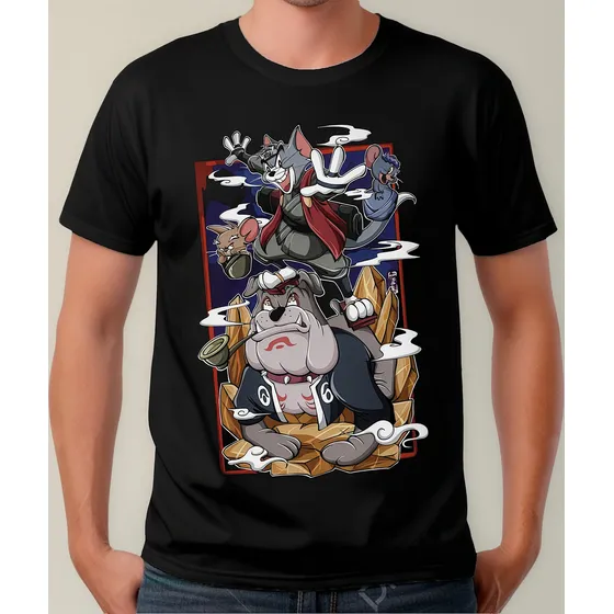 Playera Anime Naruto Jiraiya Modo Sabio Tom Jerry #n579
