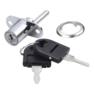 Cerradura De Émbolo De Gabinete, Cerradura De 16mm Plata Cerradura De Émbolo De Gabinete, Cerradura De 16mm Plata