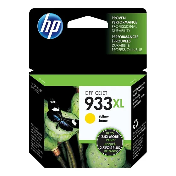 Cartucho De Tinta Hp Hp 933 Xl Amarillo Color Amarillo De 8.5 Ml