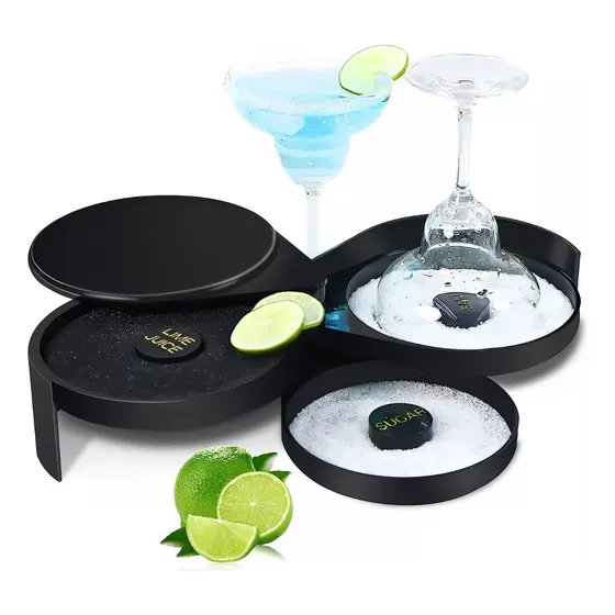 Escarchador De Vasos Copas Bar Margarita 3 Bandejas