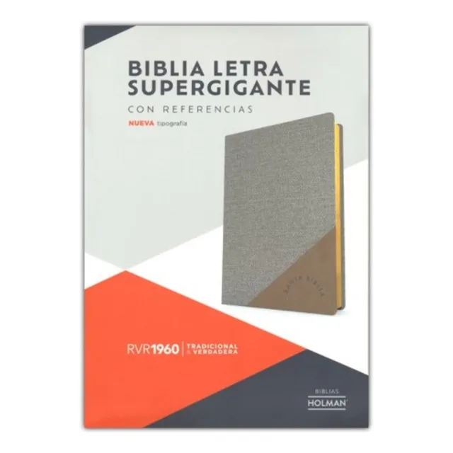 Biblia Reina Valera 1960 Super Gigante Gris
