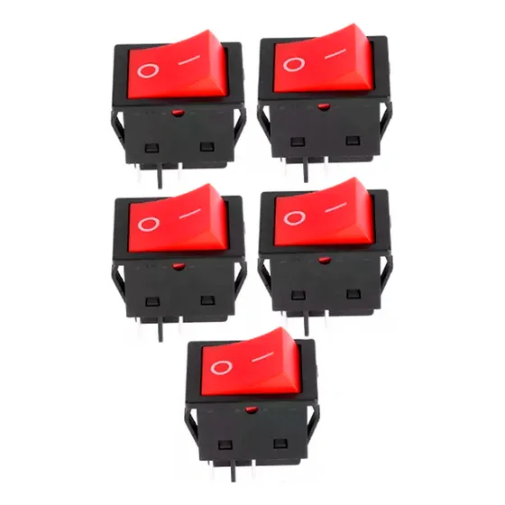 5 Piezas Switch 16a 125v 250v 2 Polos 1 Tiro 2 Posiciones