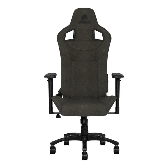 Silla de escritorio Corsair T3 Rush gamer ergonómica charcoal con tapizado de tela